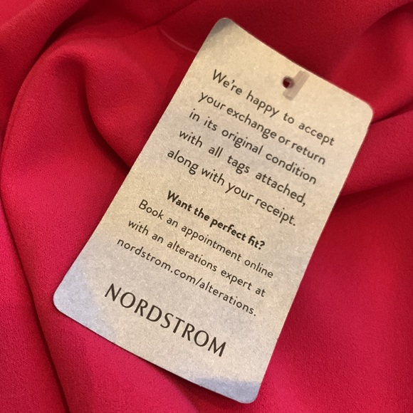 Calvin Klein Split V Notch Strapless Crepe Formal Maxi Dress Hibiscus Pink 4 NWT - Picture 7 of 9